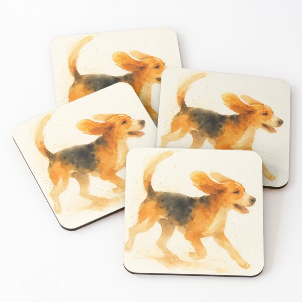 Item preview, Beagle Watercolour Style More Zoomies designed and sold by BadaBingBear.