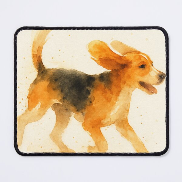 Item preview, Beagle Watercolour Style More Zoomies designed and sold by BadaBingBear.