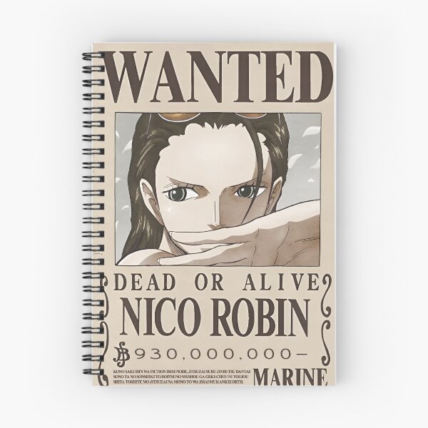 Aperçu de l'œuvre Avis de recherche de Nico Robin créée et vendue par The Anime Guild.