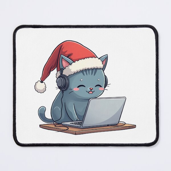 Item preview, British Shorthair Santa Hat Cat | Dev Daily Standup designed and sold by Dev Life Designs.