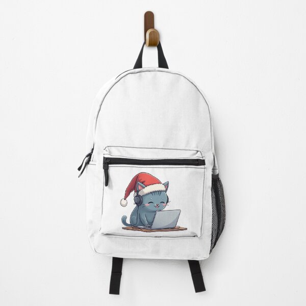 Item preview, British Shorthair Santa Hat Cat | Dev Daily Standup designed and sold by Dev Life Designs.