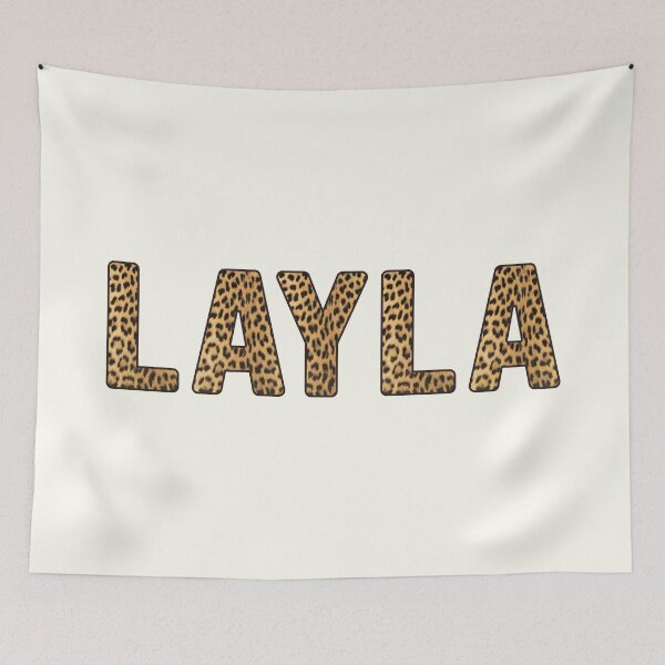 Item preview, Layla Name Leopard Print designed and sold by Jeallan Designs.