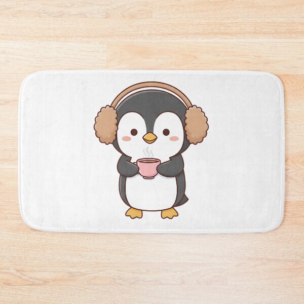 Item preview, Penguin Wearing Earmuffs designed and sold by Delamoon.