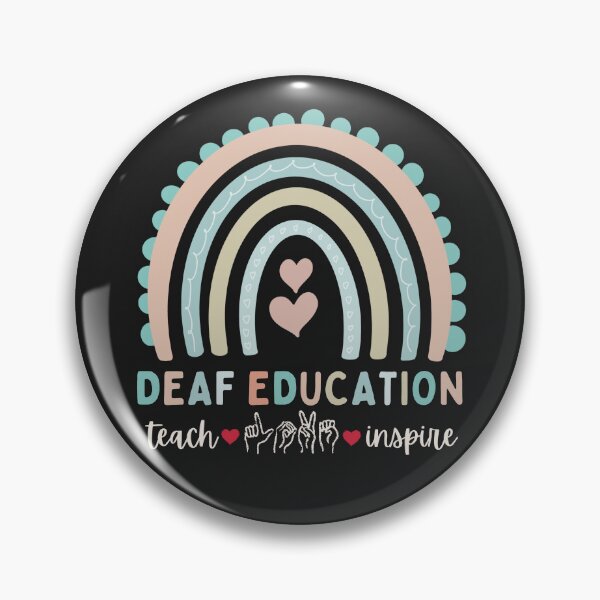 Item preview, Deaf Education Rainbow – ASL Sign Language D/HH Teacher designed and sold by Pingestre.