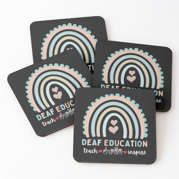 Item preview, Deaf Education Rainbow – ASL Sign Language D/HH Teacher designed and sold by Pingestre.