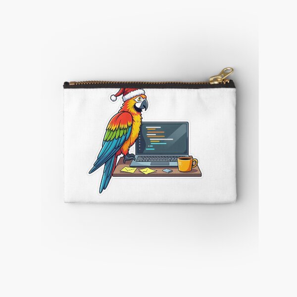 Item preview, Parrot Santa Hat Programmer | Dev Life Code Review designed and sold by Dev Life Designs.