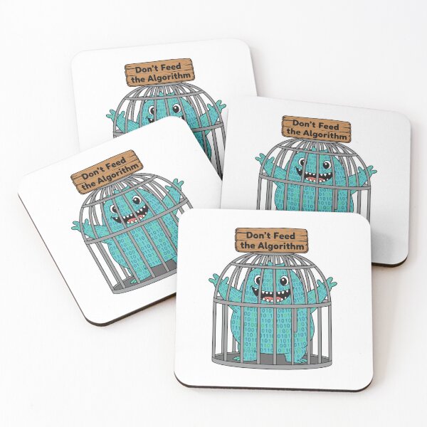 Item preview, Don't Feed The Algorithm Monster designed and sold by ProjectilePixels.