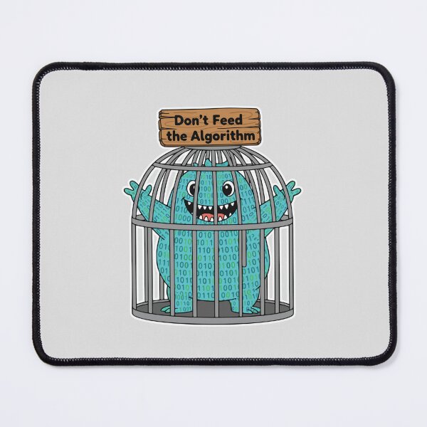 Item preview, Don't Feed The Algorithm Monster designed and sold by ProjectilePixels.
