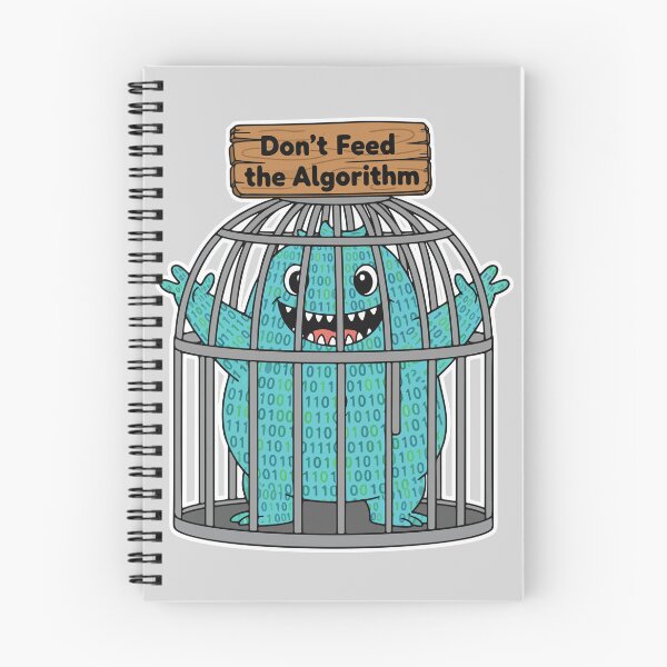 Item preview, Don't Feed The Algorithm Monster designed and sold by ProjectilePixels.