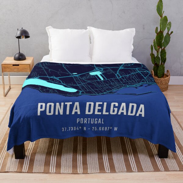 Item preview, Ponta Delgada Midnight City Map designed and sold by HomeLivingCo.