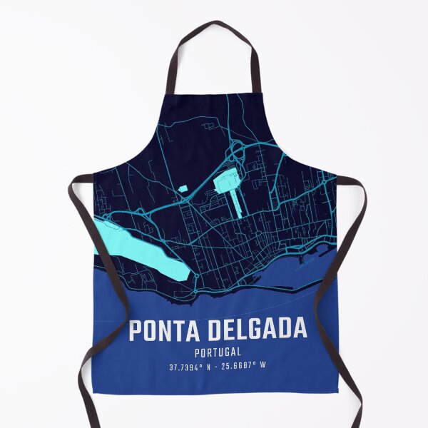 Item preview, Ponta Delgada Midnight City Map designed and sold by HomeLivingCo.