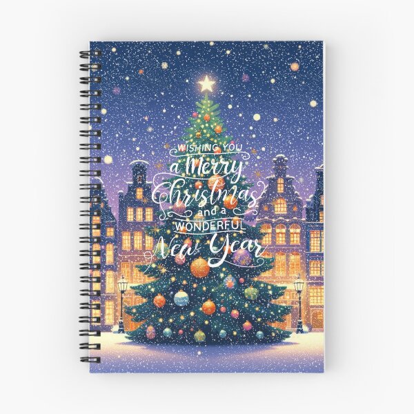 Item preview, Magical Amsterdam in the Snow – Dutch Christmas City Scene with Canals and Tree Lights designed and sold by Sugar Wisdom .