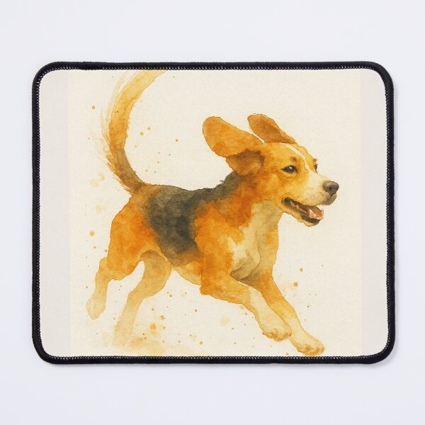 Item preview, Beagle OnThe Move Watercolour Style designed and sold by BadaBingBear.
