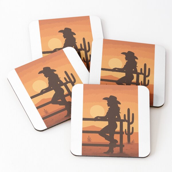 Item preview, Cowgirl Silhouette at Sunset Western Art designed and sold by DaEeX.