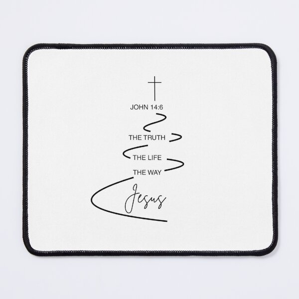 Item preview, John 14:6 The Way Truth Life | Jesus Christian Minimalist Line Art | Scripture Wall Art Print | Religious Home Decor Download designed and sold by Simplesemais.