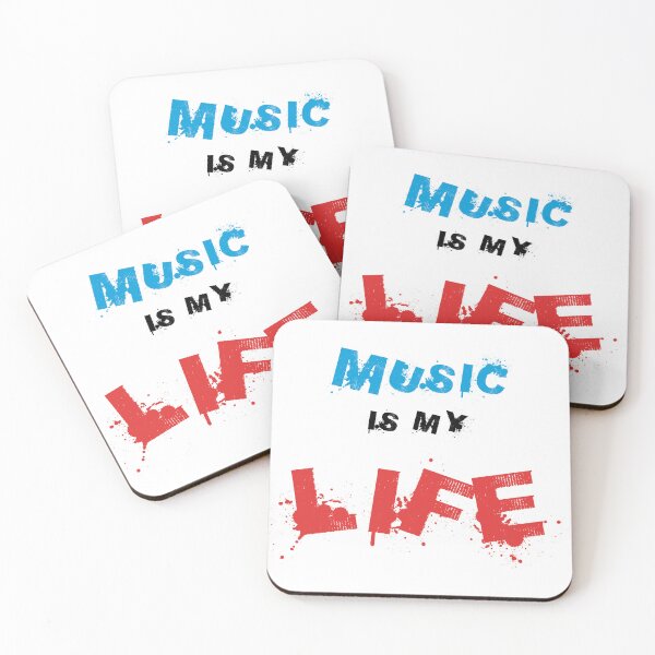 Item preview, Music Is My Life - Grunge Splatter Style designed and sold by 140bpmmusic.