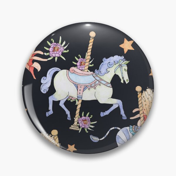 Item preview, Carousel_Midnight_black designed and sold by hahaha-creative.