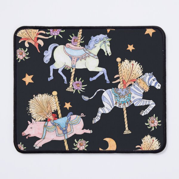 Item preview, Carousel_Midnight_black designed and sold by hahaha-creative.