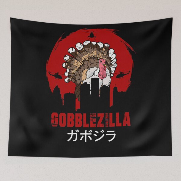 Item preview, Thanksgiving Funny Retro Style Humor Quote Happy Gobblezilla designed and sold by nguyenconguan80.