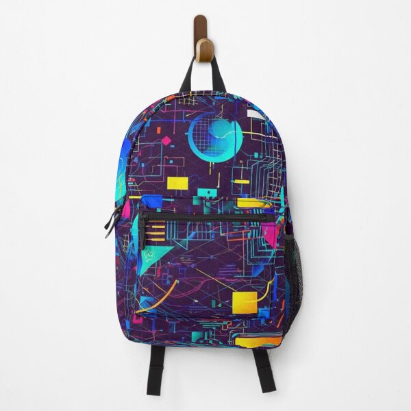 Item preview, Digital Neon Geometry Cyber Pattern designed and sold by jumpercat.