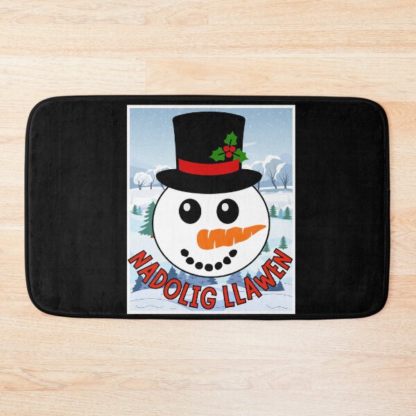 Item preview, happy welsh christmas snowman designed and sold by aledfychan.