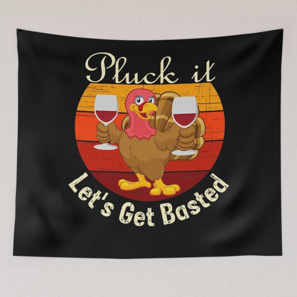 Item preview, Get Happy Basted Vintage Quote Lets It Holiday Thanksgiving Pluck designed and sold by HollyShabero.
