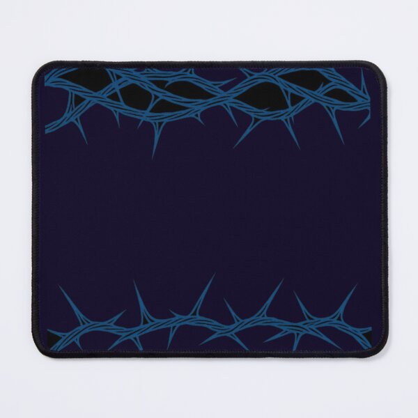 Item preview, Edgy Blue Thorn Border Tee – Minimal Gothic Line Art Aesthetic Shirt designed and sold by KDesignCrafts.