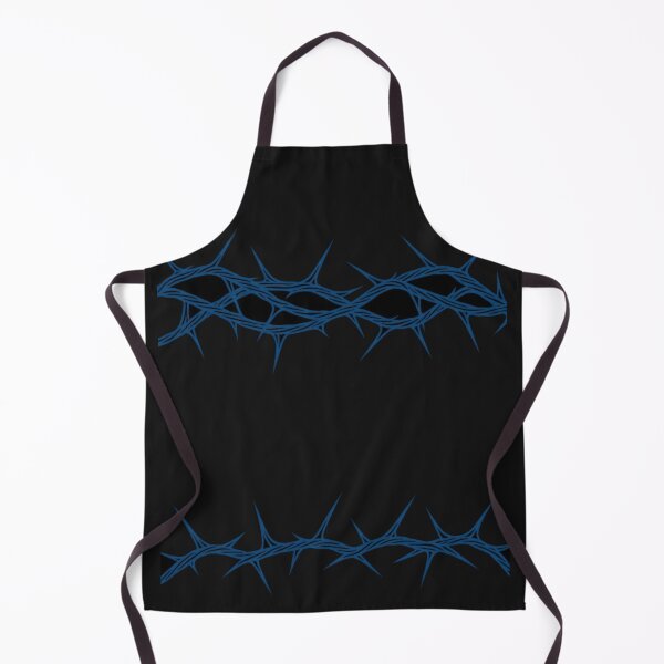 Item preview, Edgy Blue Thorn Border Tee – Minimal Gothic Line Art Aesthetic Shirt designed and sold by KDesignCrafts.