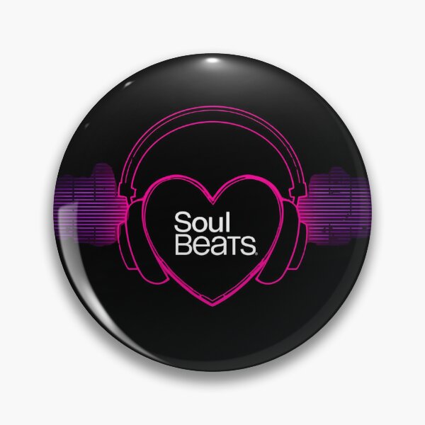 Item preview, Soul Beats – headphones shaped like a glowing heart with music lines around it 4 designed and sold by Neon G.