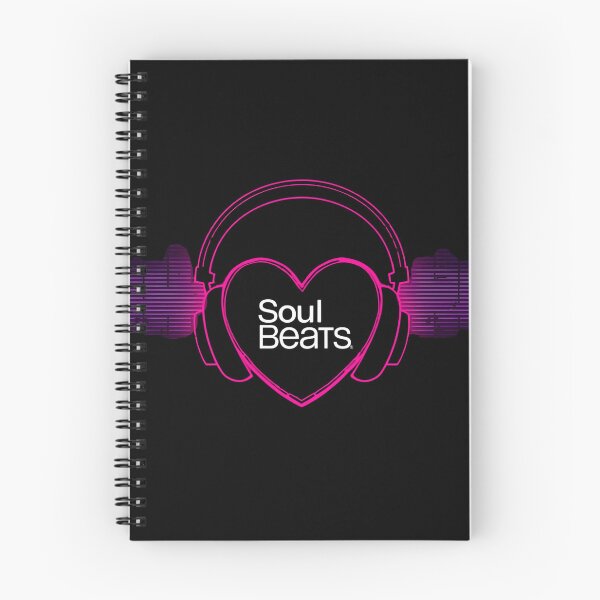 Item preview, Soul Beats – auriculares con forma de corazón brillante con líneas musicales a su alrededor 4 designed and sold by Neon G.