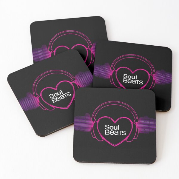 Item preview, Soul Beats – headphones shaped like a glowing heart with music lines around it 4 designed and sold by Neon G.