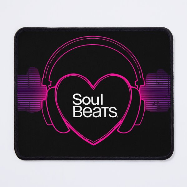 Item preview, Soul Beats – headphones shaped like a glowing heart with music lines around it 4 designed and sold by Neon G.