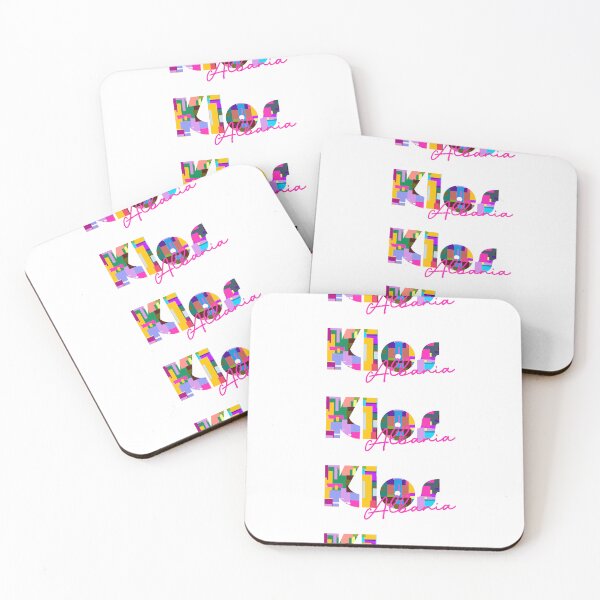 Item preview, Klos, Albania, Vibrant Abstract City Typography Art designed and sold by Wanderful-roads.