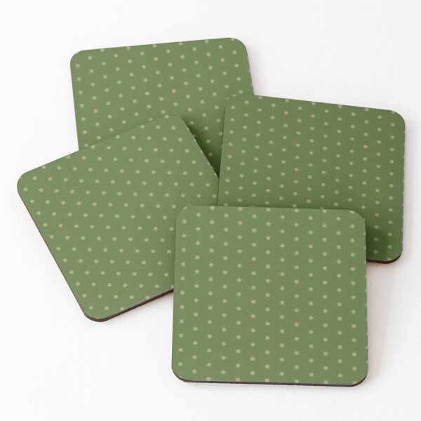 Item preview, Moss green star pattern designed and sold by Karf  ..