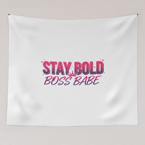 Item preview, Stay Bold Boss Babe Quote. Empowering Feminine Typography Design designed and sold by Aarvya Fashion Club ( A.F.C ).