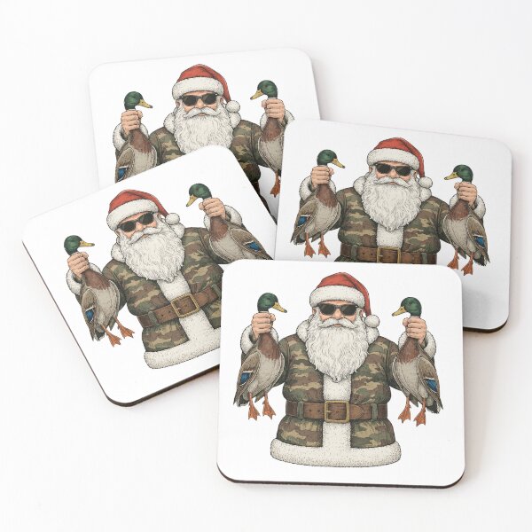 Item preview, Camo Santa Duck Hunting Art | Christmas Waterfowl Illustration designed and sold by Sonchai Paladsai.
