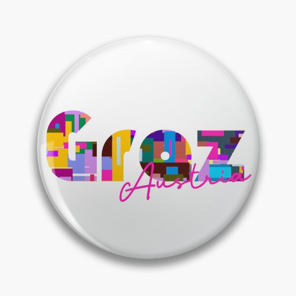 Item preview, Graz, Austria, Vibrant Abstract City Typography Art designed and sold by Wanderful-roads.