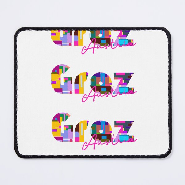 Item preview, Graz, Austria, Vibrant Abstract City Typography Art designed and sold by Wanderful-roads.