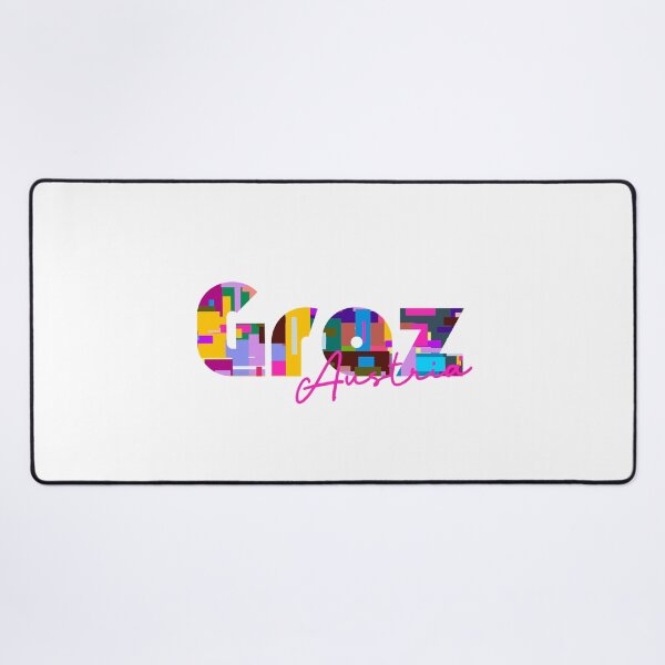 Item preview, Graz, Austria, Vibrant Abstract City Typography Art designed and sold by Wanderful-roads.