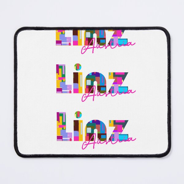 Item preview, Linz, Austria, Vibrant Abstract City Typography Art designed and sold by Wanderful-roads.