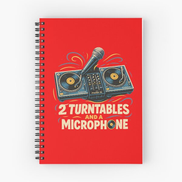 Item preview, 2 TURNTABLES AND A MICROPHONE - DJ, MC, RAP, QUOTE FOR HIP HOP AND MUSIC FANS designed and sold by An Artist To The Fullest.