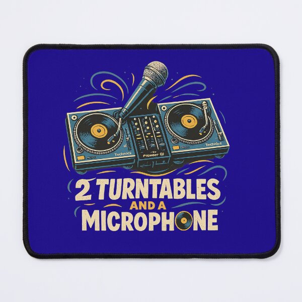 Item preview, 2 TURNTABLES AND A MICROPHONE - DJ, MC, RAP, QUOTE FOR HIP HOP AND MUSIC FANS designed and sold by An Artist To The Fullest.