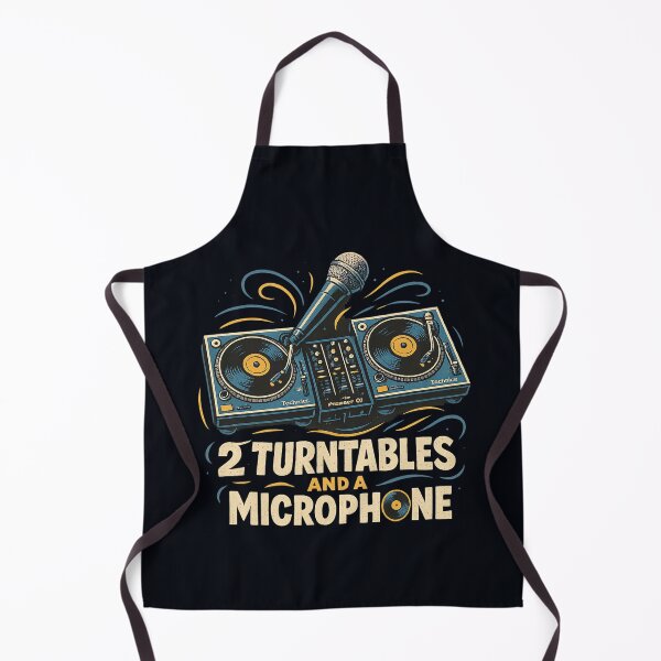 Item preview, 2 TURNTABLES AND A MICROPHONE - DJ, MC, RAP, QUOTE FOR HIP HOP AND MUSIC FANS designed and sold by An Artist To The Fullest.