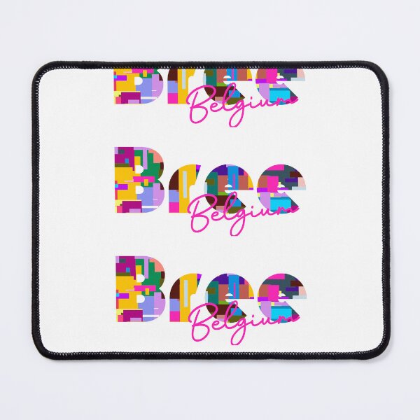 Item preview, Bree, Belgium, Vibrant Abstract City Typography Art designed and sold by Wanderful-roads.