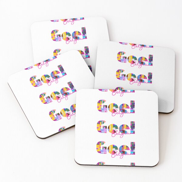 Item preview, Geel, Belgium, Vibrant Abstract City Typography Art designed and sold by Wanderful-roads.