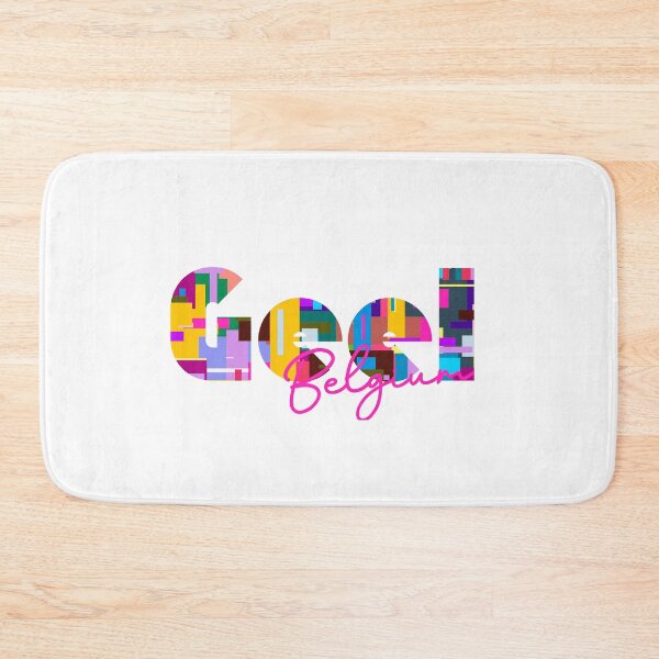 Item preview, Geel, Belgium, Vibrant Abstract City Typography Art designed and sold by Wanderful-roads.