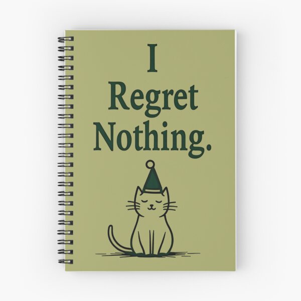 Item preview, I Regret Nothing – Cheeky Cat Christmas Design designed and sold by TroyTheTerrific.