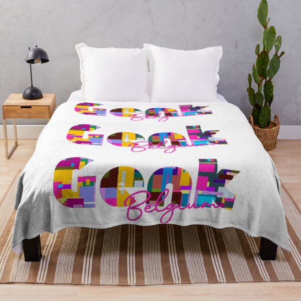 Item preview, Genk, Belgium, Vibrant Abstract City Typography Art designed and sold by Wanderful-roads.