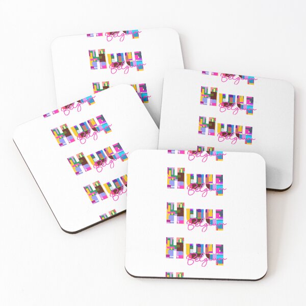 Item preview, Huy, Belgium, Vibrant Abstract City Typography Art designed and sold by Wanderful-roads.