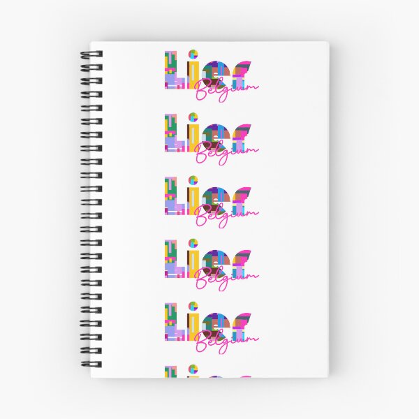 Item preview, Lier, Belgium, Vibrant Abstract City Typography Art designed and sold by Wanderful-roads.